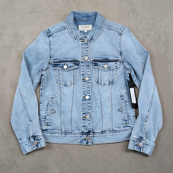 Liverpool Los Angeles Classic Denim Jacket S Light Wash Lake Elsinore Trucker — photo 2